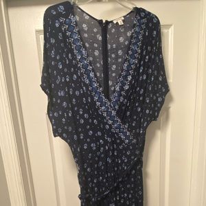 Navy Floral Jumpsuit